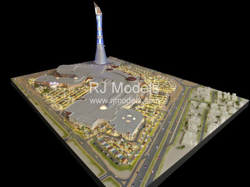 Architectural building model for Doha Villaggio Mall