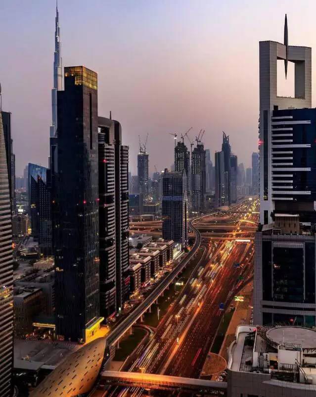The prestigious and well-known Sheikh Zayed Road