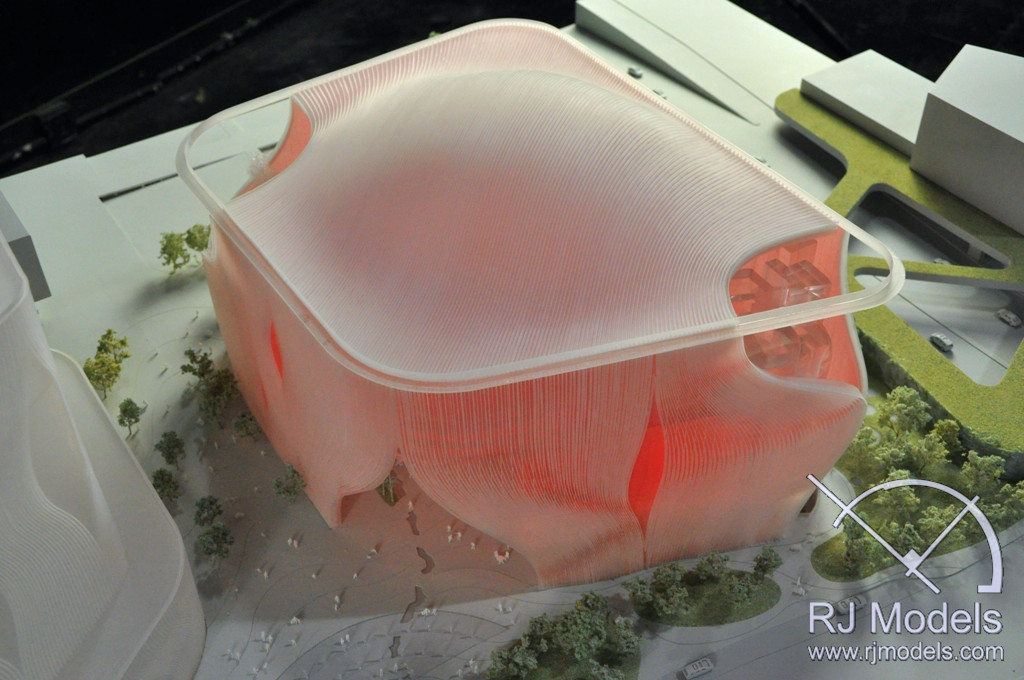 early design concepts of the Xiqu Centre scale model