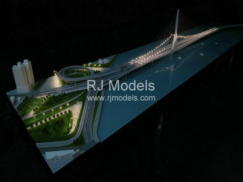 Architectural model building project, Dan jiang Bridge Model in Tai Wan by Zaha Hadid