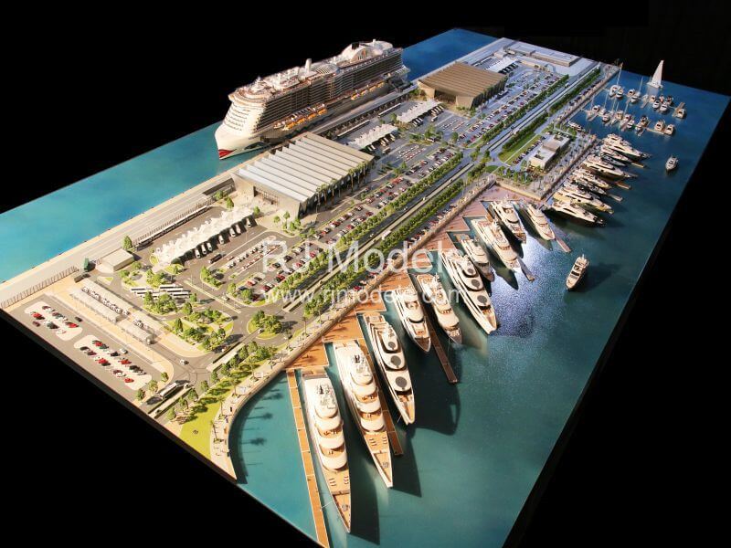 Architectural model building project, Dubai Harbor.